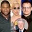 Usher, Lady Gaga, Bono, Bill Clinton