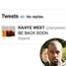 Kanye West, Twitter