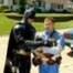 Batman, Captain America, Cat Rescue