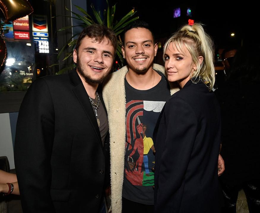 Prince Jackson, Evan Ross & Ashlee Simpson Ross Prince Jackson, Evan Ross & Ashlee Simpson Ross