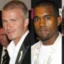 David Beckham, Kanye West, Kiefer Sutherland