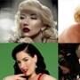 Christina Aguilera, Lindsay Lohan, Dita Von Teese, Scarlett Johansson