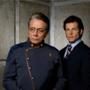 Edward James Olmos, Jamie Bamber in Battlestar Galactica