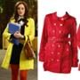 Fall Fashion Guide: Steal This TV Look: Leighton Meester Gossip Girl Colored Trenchcoat