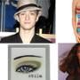 Justin Timberlake, Guess Stripe Dress, Stila Cosmetics, Brooke Shields