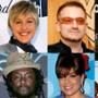 Ellen DeGeneres, Bono, Leona Lewis, will.i.am, Paula Abdul, Alicia Keys