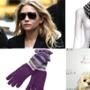 Ashley Olsen, Echo Polka Dot Scarf, Missoni Gloves, Jessica Simpson