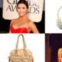 Eva Longoria Parker, Anthropologie Stone Necklace, Junior Drake Veronica Bag, Katie Holmes