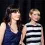 Zooey Deschanel, Michelle Williams, John Waters