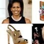 Michelle Obama, Erickson Beamon Cuff, Charlize Theron, Banana Republic Platform