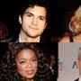 Ashton Kutcher, Britney Spears, Oprah Winfrey, Anderson Cooper