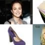 Leighton Meester, Pashmina International Pashminas, Michael Kors Purple Pump, Anna Paquin