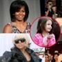 Michelle Obama, Kim Kardashian, Lady Gaga, Angelina Jolie, Suri Cruise