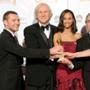 Sam Worthington, James Cameron, Zoe Saldana, Jon Landau, Sigourney Weaver