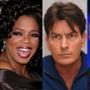 Oprah Winfrey, Charlie Sheen, Ellen DeGeneres
