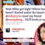 Katy Perry, Twitter, Miley Cyrus