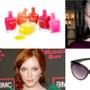 Zoya Nailpolish, Amanda Seyfried, Christina Hendricks, Urban Outfitters Cay Eye Sunglasses
