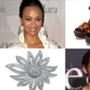 Zoe Saldana, Kristen Stewart, Newport News Pin & Sam Edelman Leopard Wedge