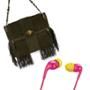 Phillips O'Neill Headphones, Urban Decay Eyeliner, Rachel Zoe Fringe Bag