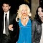 Christina Aguilera, Courteney Cox, David Arquette