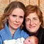 Cynthia Nixon, Christine Marinoni, Max Ellington Nixon-Marinon