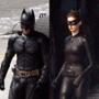 Anne Hathaway, Christian Bale, Dark Knight Rises Set