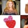 Beyonce, ostrich bag, heart ice cube trays, Rose McGowan    