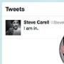 Steve Carell, Twitter