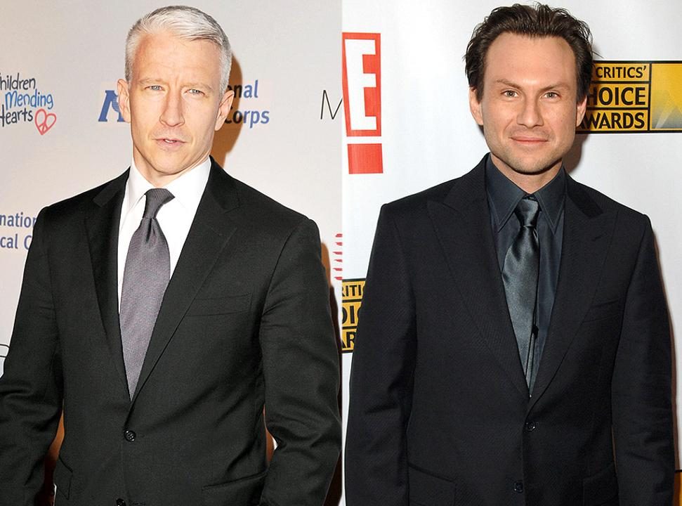 Anderon Cooper & Christian Slater Anderon Cooper & Christian Slater