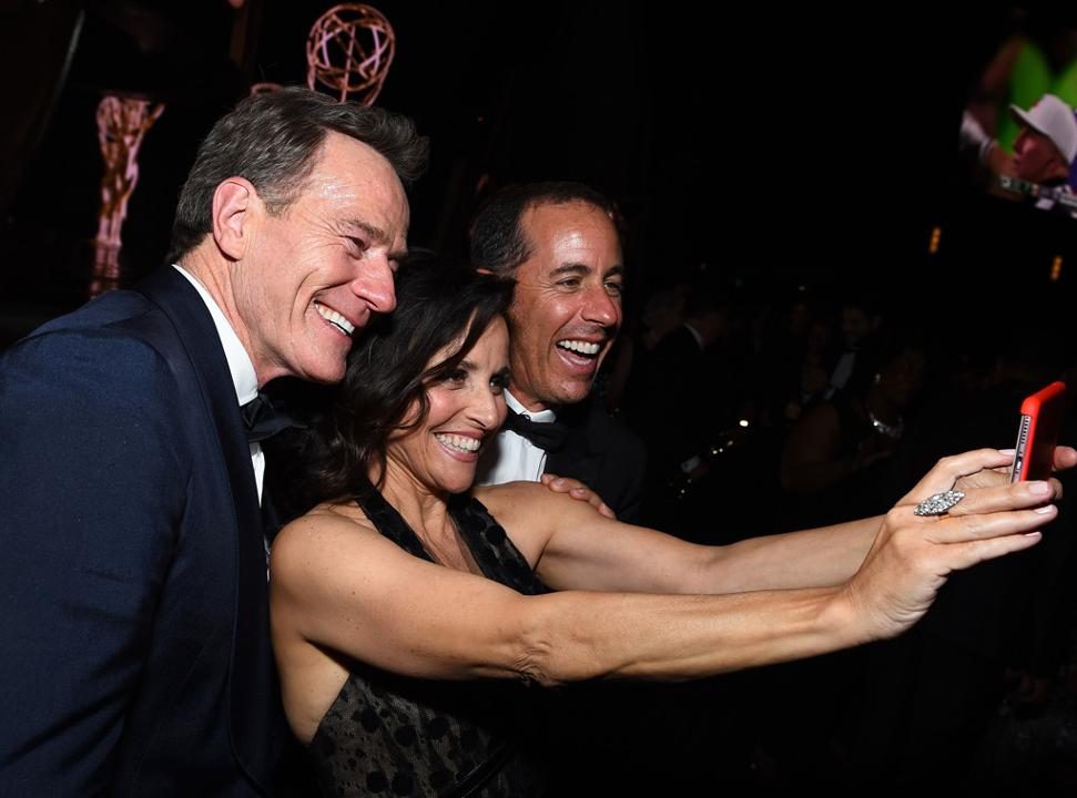 Bryan Cranston, Julia Louis-Dreyfus & Jerry Seinfeld Bryan Cranston, Julia Louis-Dreyfus & Jerry Seinfeld
