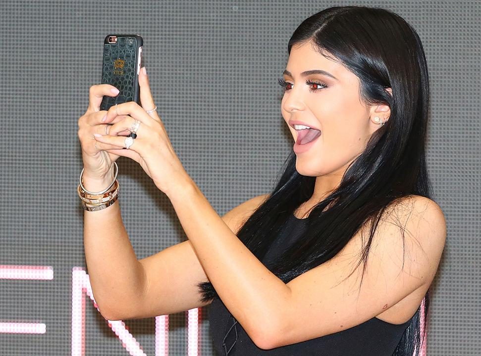 O emoji favorito de Kylie é o coração vermelho O emoji favorito de Kylie é o coração vermelho
