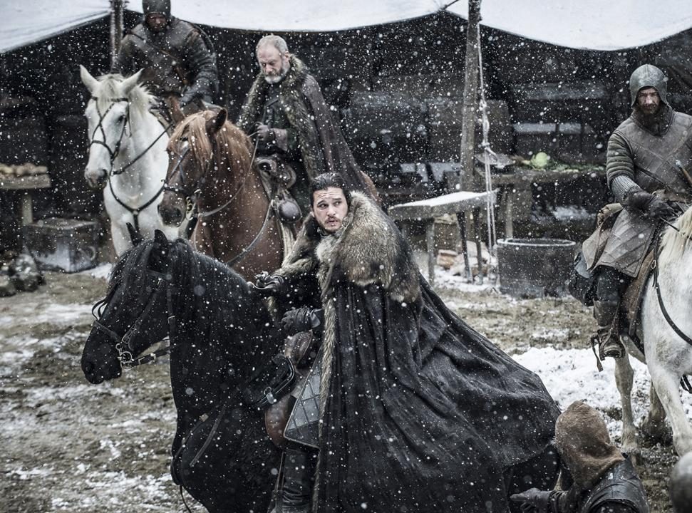 Jon Snow (Kit Harington) & Davos Seaworth (Liam Cunningham) Jon Snow (Kit Harington) & Davos Seaworth (Liam Cunningham)