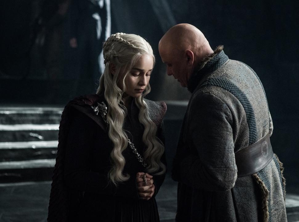 Daenerys Targaryen (Emilia Clarke) & Varys (Conleth Hill) Daenerys Targaryen (Emilia Clarke) & Varys (Conleth Hill)
