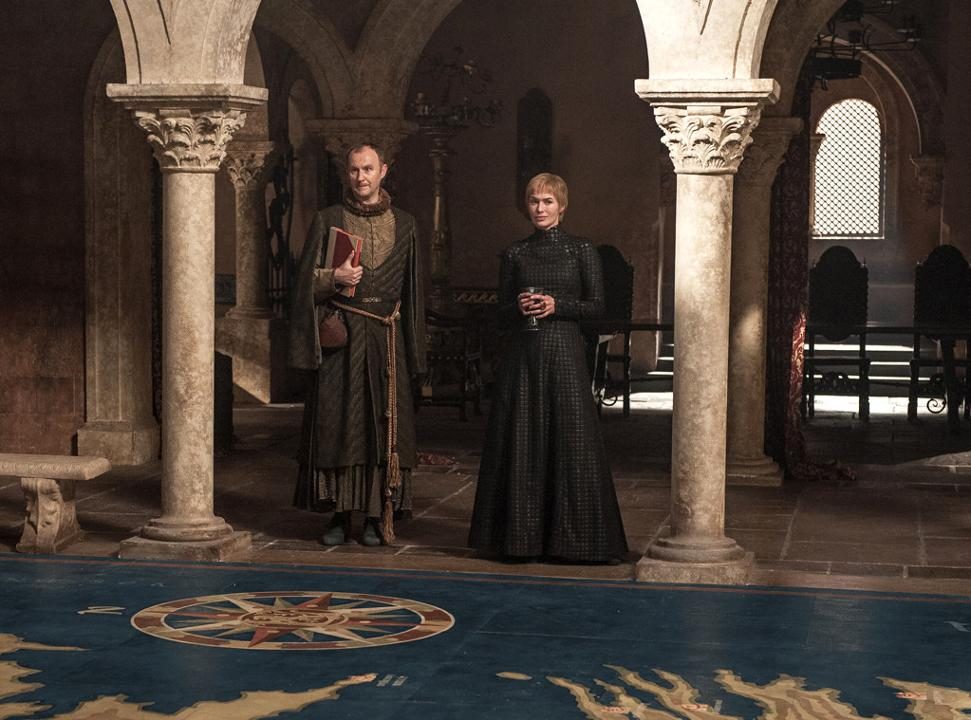 Tycho Nestoris (Mark Gatiss) & Cersei Lannister (Lena Headey) Tycho Nestoris (Mark Gatiss) & Cersei Lannister (Lena Headey)
