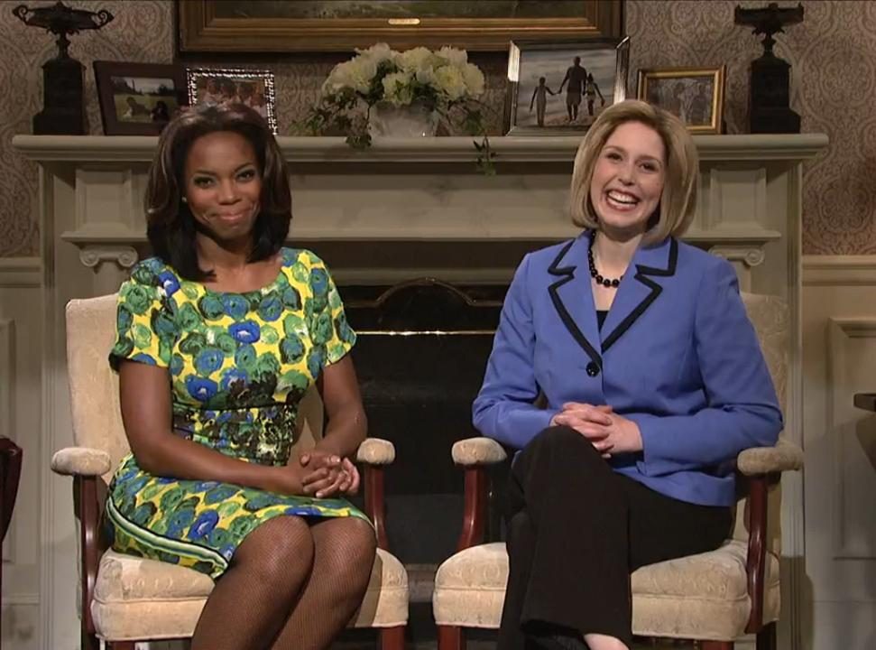Sasheer Zamata como Michelle Obama Sasheer Zamata como Michelle Obama