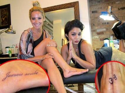 Vanessa Hudgens y Ashley Tisdale se tatúan juntas