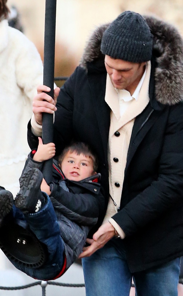 Tom Brady Smooches Son Benjamin During a Bonding Day Out in Boston--See ...