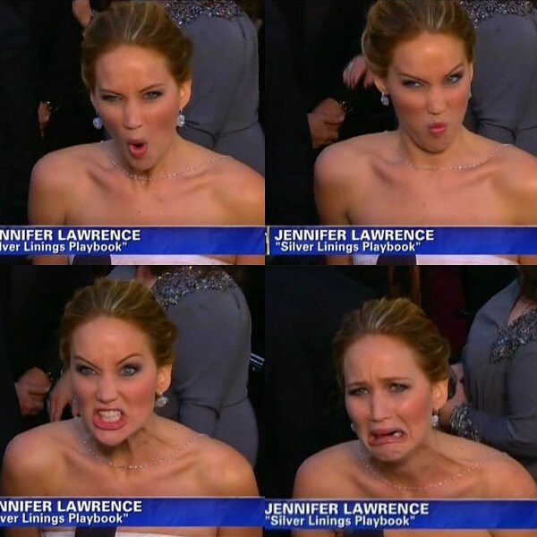 Las mejores caras de Jennifer Lawrence