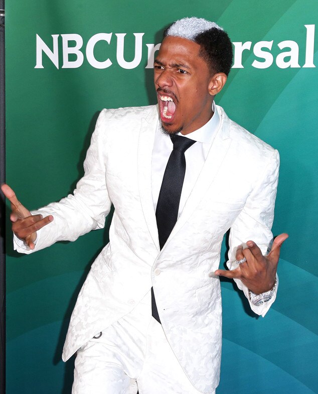 Nick Cannon Ditches Cheetah-Print Hair for a Skunk-Inspired 'Do—See the ...