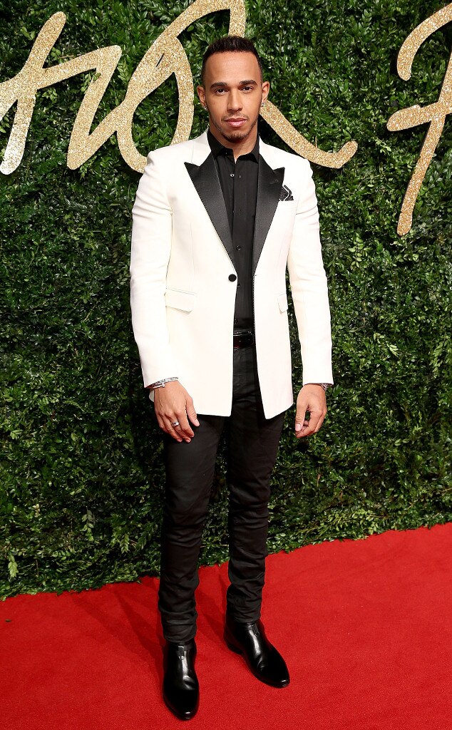 Lewis Hamilton from 2015 British Fashion Awards Red Carpet Arrivals | E ...