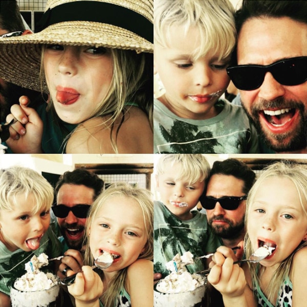 Jason Priestley Celebrates 46th Birthday With His Adorable Kids! See ...