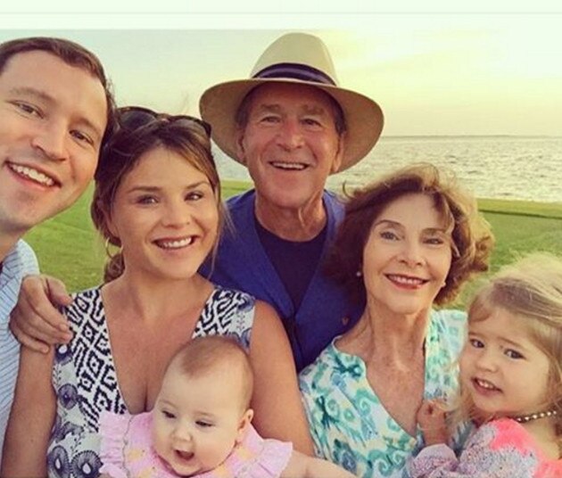 Jenna Bush Hager and Family, Including Baby Poppy and George W. Bush ...