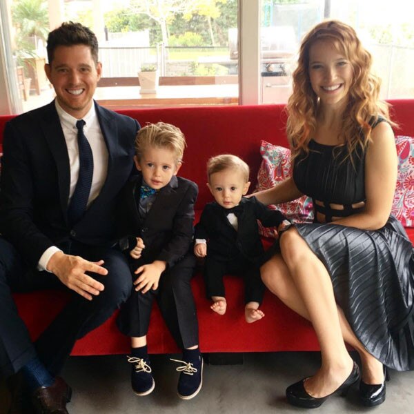 Michael Buble, Luisana Lopilato, Noah Buble, Elias Bubl&eacute;