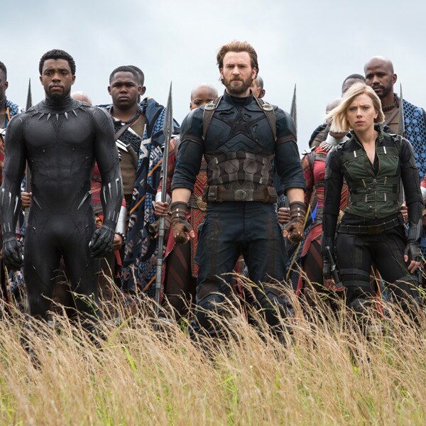 Avengers: Infinity War, Chadwick Boseman, Chris Evans, Scarlett Johansson