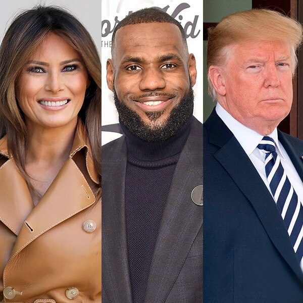 Melania Trump, Lebron James, Donald Trump