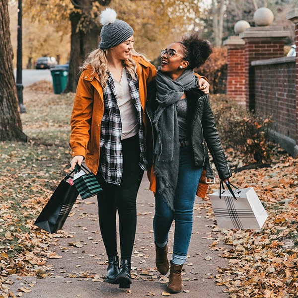 Winter Shopping Sales, Stock Image