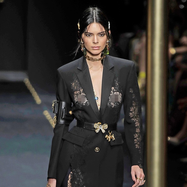 Kendall Jenner, Versace, Milan Fashion Week