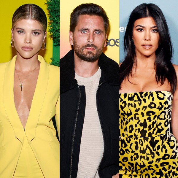 Sofia Richie, Scott Disick, Kourtney Kardashian