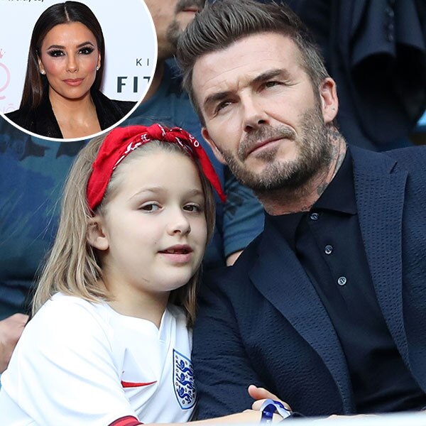 David Beckham, Harper Beckham, Eva Longoria