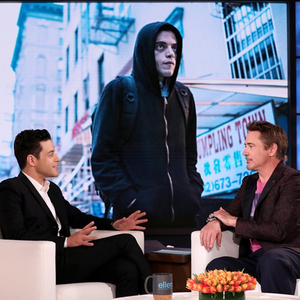 Rami Malek, Robert Downey Jr., Ellen Show